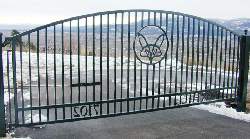 Ornamental Iron Powder Coated Gate